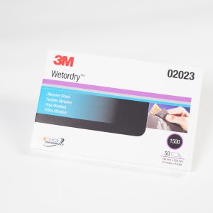 3M 02023<br> 3M™ Wetordry™ Abrasive Sheet 401Q, 02023, 1500, A-weight, 5-1/2"x 9", 50 Sheets