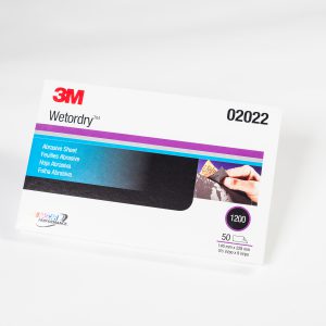 3M 02022<br> 3M™ Wetordry™ Abrasive Sheet 401Q, 02022, P1200, A-weight, 5-1/2"x 9", 50 Sheets