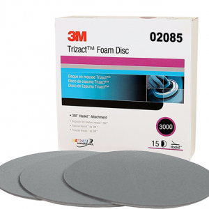 3M 02085<br> 6" Trizact™ Hookit™ Foam Abrasive P3000 443SA 15 DISCS