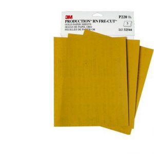 3M 02539<br> 3M™ Production Resinite Gold Sheet, 216U, 02539, P400, A-weight, 9"x11"