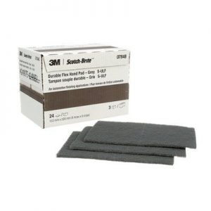 3M 07848<br> Scotch-Brite™ Durable Flex Hand Pad 7848, MX-HP, SiC Ultra Fine, Grey, 9" x 4-1/2"